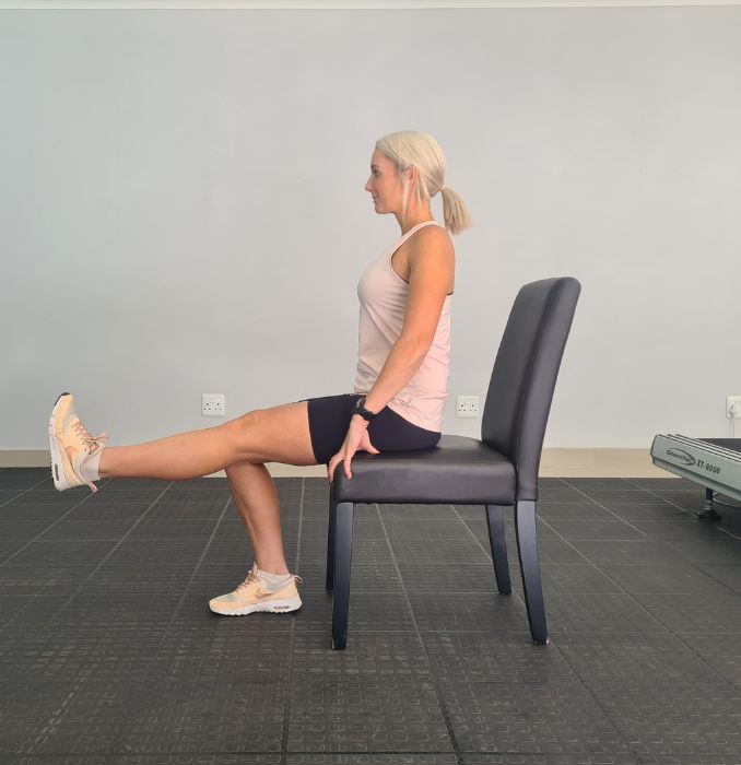 Seated Knee Extension end 