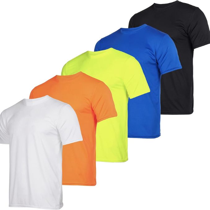 Five-Pack Dry-Fit Crew T-Shirt- 2