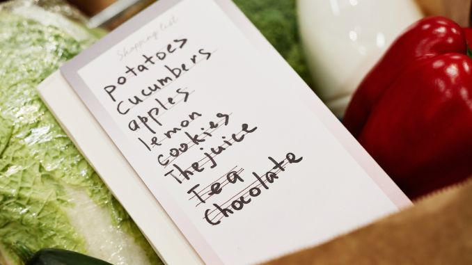 shopping-list-at-grocery-store