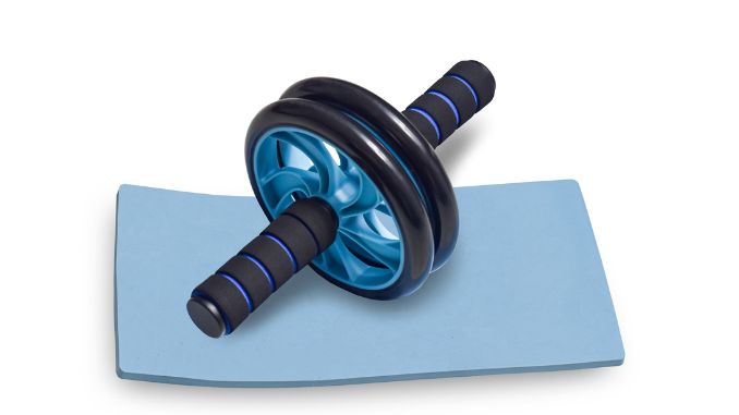 ab-wheel-blue-knee-pads - Ab Wheel Benefits