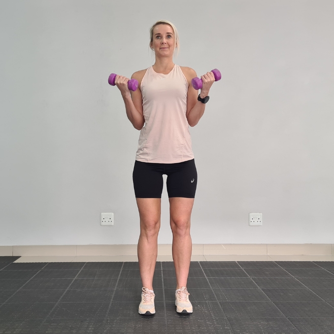 Bicep Curls - Forearm Exercises with Dumbbells 