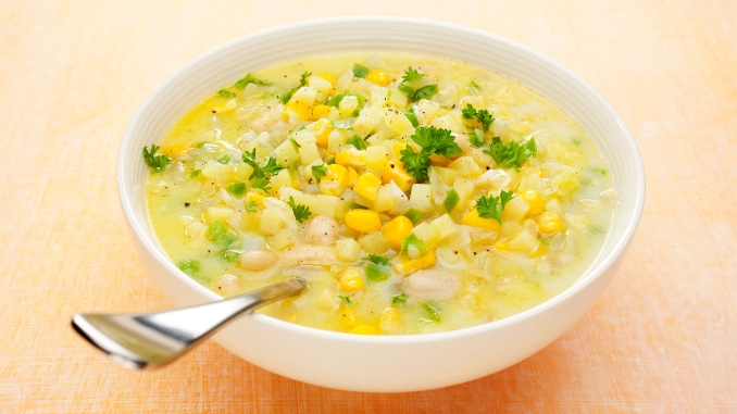 Corn and Sweet Potato Soup