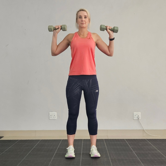 Dumbbell Overhead Press with Wrist Rotation - Forearm Exercises with Dumbbells