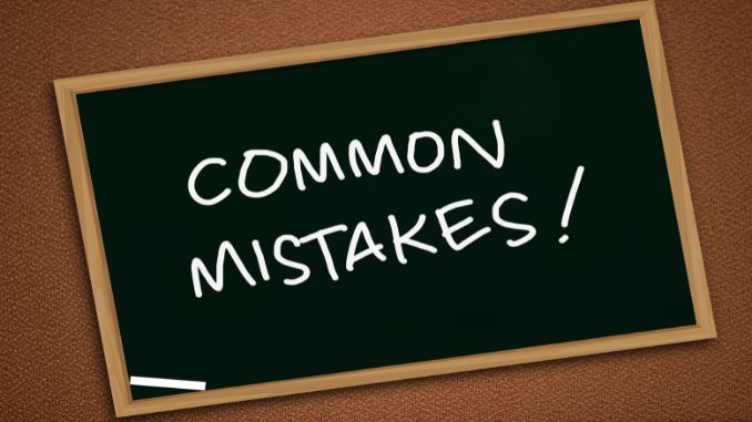 common mistakes